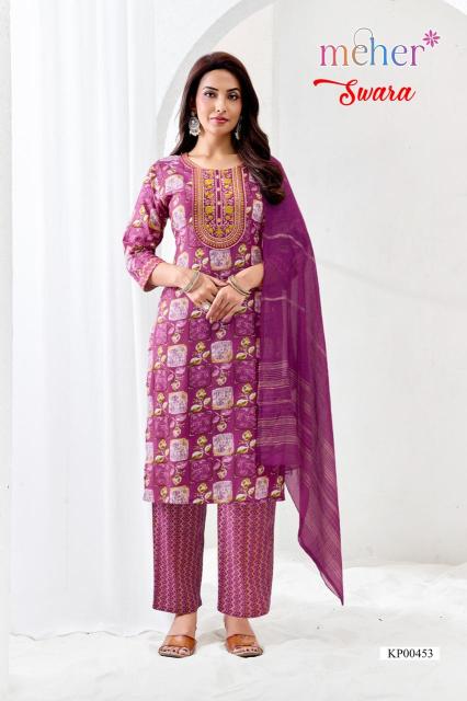 Meher swara 3pcs wholesale ladies kurti online